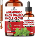 12in1 Wormwood Liquid Drops Added Black Walnut, Whole Cloves and 9 More Herbs - 60ml - Mint Flavor - natuurlijk supplement | naturalcleance.com