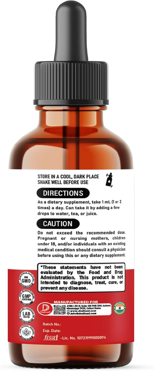 12in1 Wormwood Liquid Drops Added Black Walnut, Whole Cloves and 9 More Herbs - 60ml - Mint Flavor