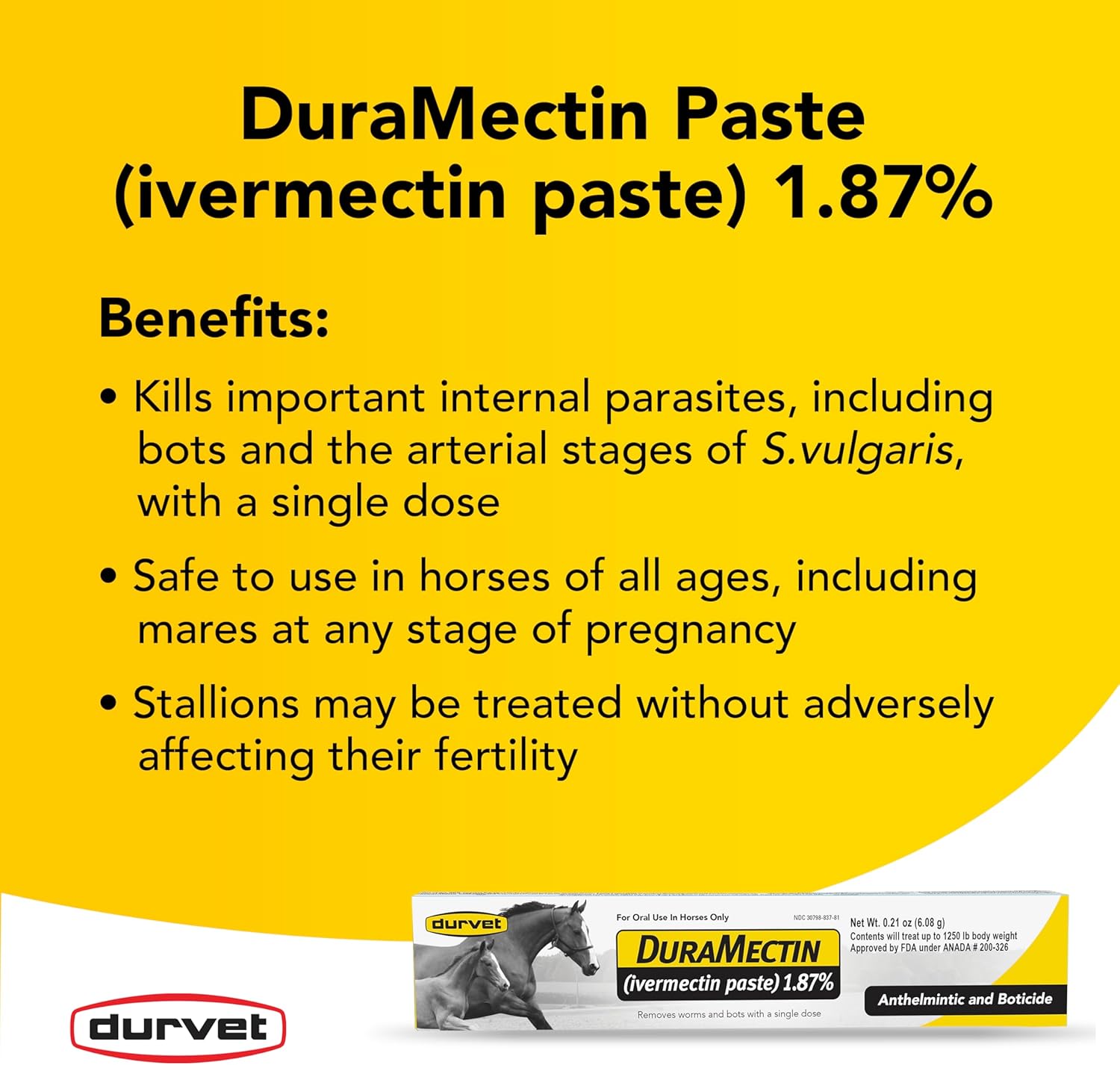 Duramectin (Ivermectin 1.87%) 6.08gm Koop 3 artikelen met 15% korting