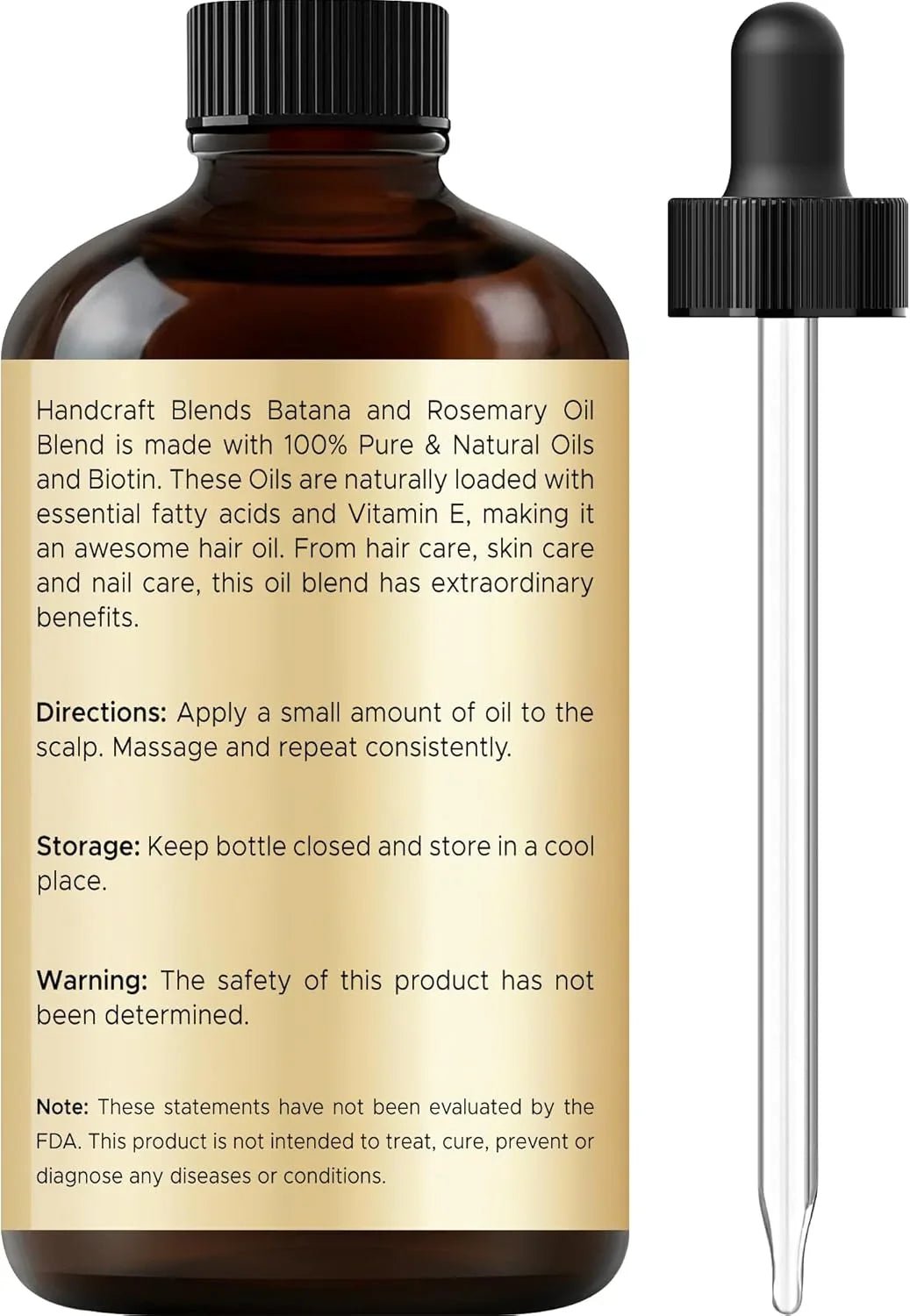 Batana & Rosemary Hair Growth Oil 59 gram – Scalp Treatment & Strengthening for Growth & Loss, Thinning, Dry Scalp, Split Ends – Natural Hair Oil for Women & Men – Intensive Repair & Nourishing Formula - natuurlijk supplement | naturalcleance.com