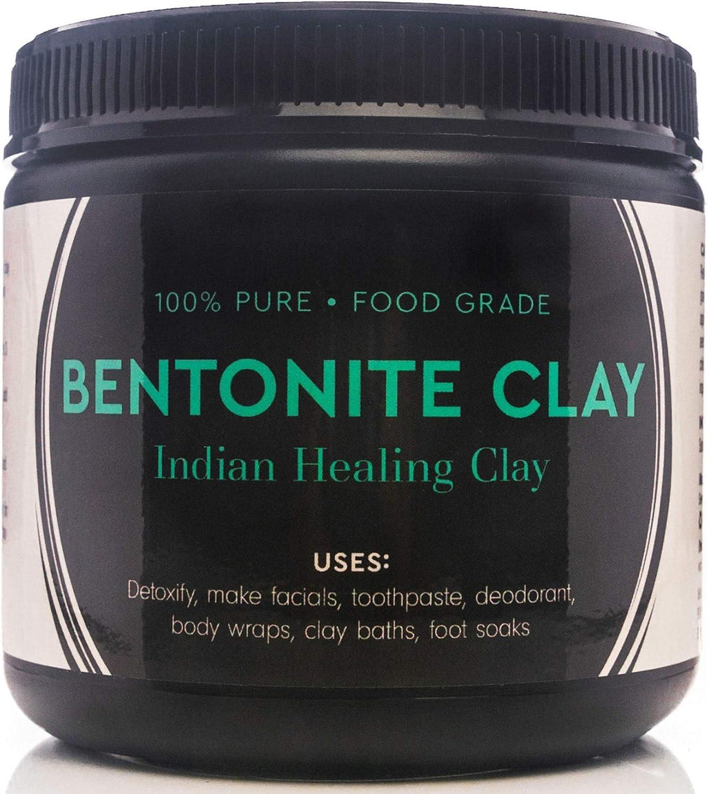 Binder Food Grade Sodium Bentonite Clay - Powder -internal end external use- 450 gram - natuurlijk supplement | naturalcleance.com