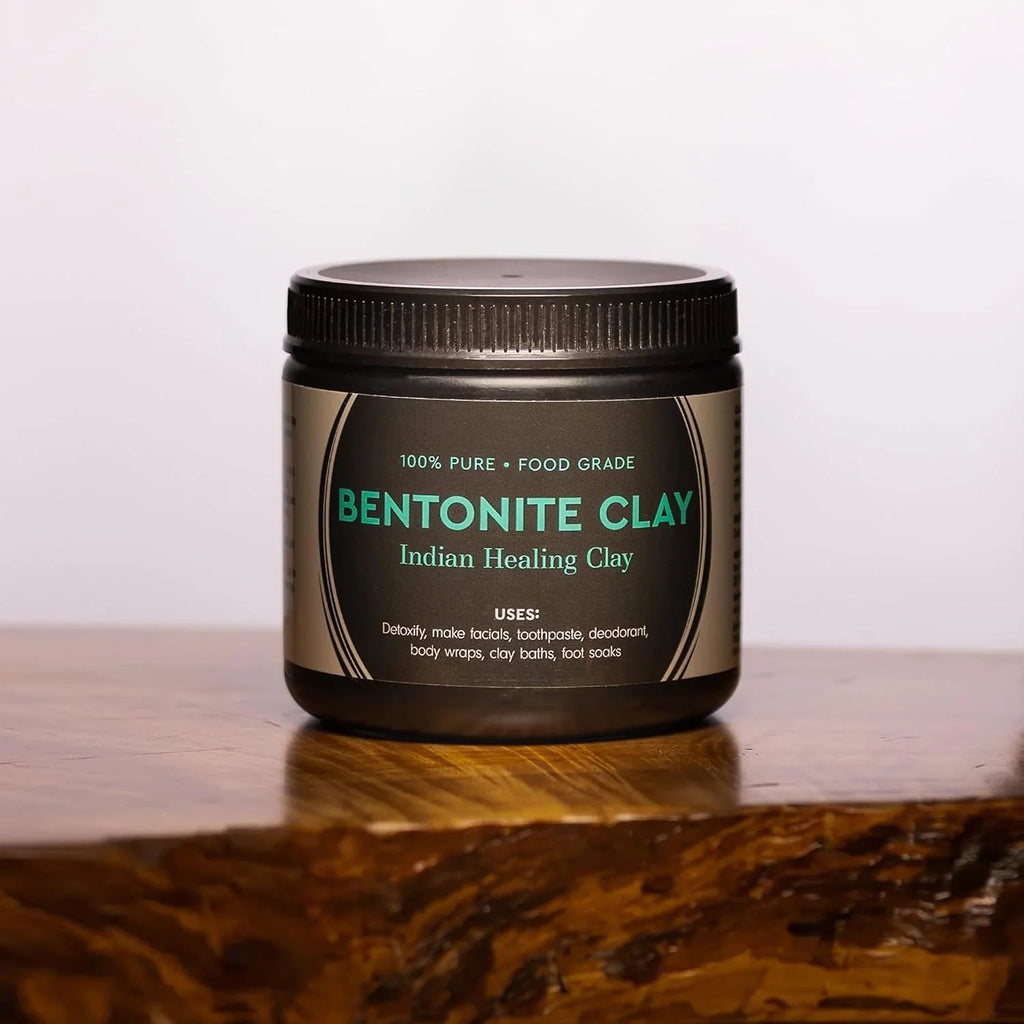 Binder Food Grade Sodium Bentonite Clay - Powder -internal end external use- 450 gram - natuurlijk supplement | naturalcleance.com