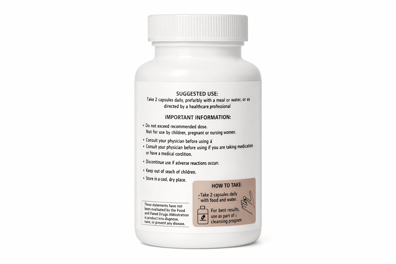 Black Walnut Hull Complex Capsules Natural Blend with Wormwood & Clove Herbal Supplement 60 capsules