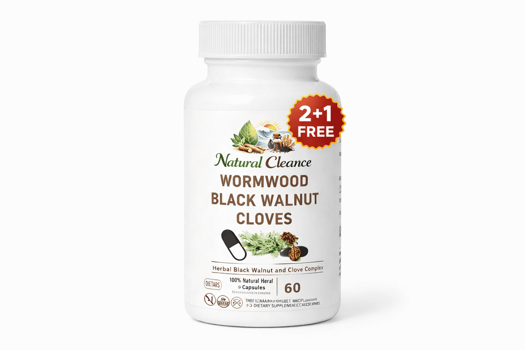 Black Walnut Hull Complex Capsules Natural Blend with Wormwood & Clove Herbal Supplement 60 capsules