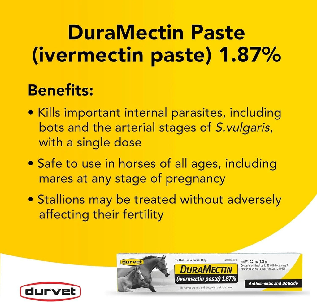 Duramectin (Ivermectin 1.87%) 6.08gm Koop 3 artikelen met 15% korting - natuurlijk supplement | naturalcleance.com
