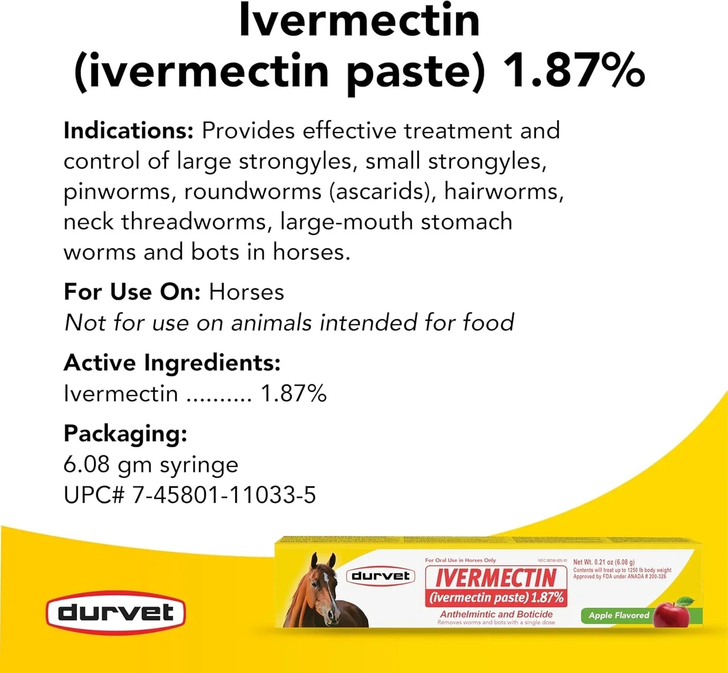 Durvet Ivermectin - Get 3 pieces whit 15% Discount - Natural Cleance