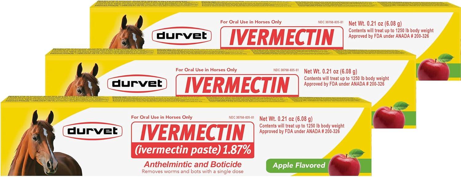 Durvet Ivermectin - Get 3 pieces whit 15% Discount - Natural Cleance