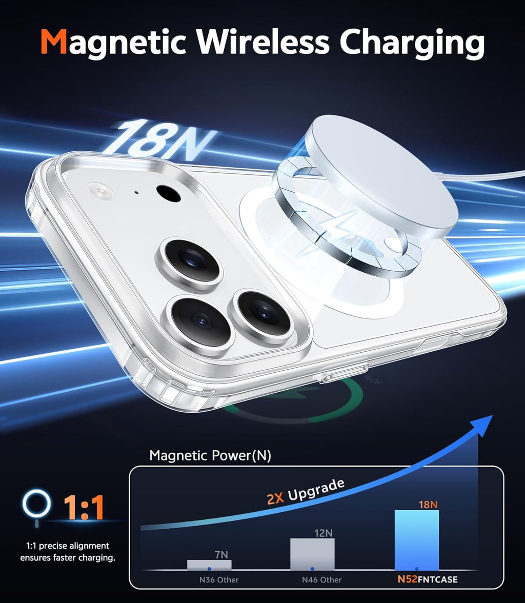 FNTCASE iPhone 17 Pro Max Hoesje – Transparant MagSafe - natuurlijk supplement | naturalcleance.com