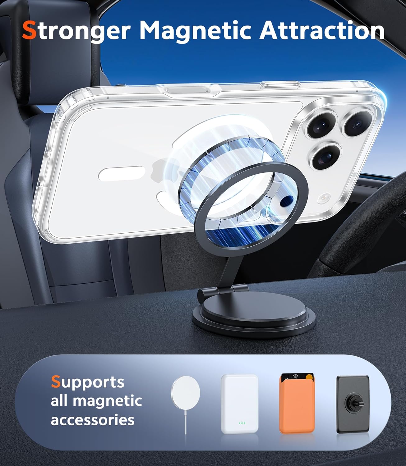 FNTCASE iPhone 17 Pro Max Hoesje – Transparant MagSafe - natuurlijk supplement | naturalcleance.com