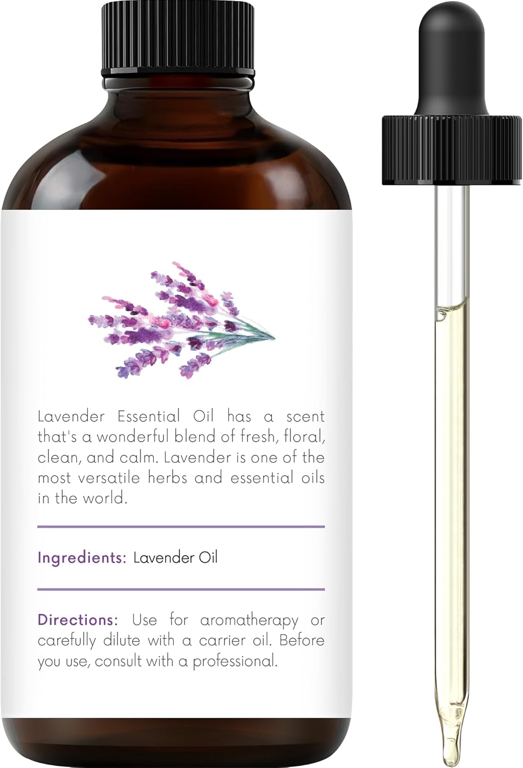 Handcraft Blends Lavender Essential Oil – 1 Fl Oz – 100% Pure and Natural – Premium Grade Essential Oil for Diffuser and Aromatherapy, Skin, Massage, Candle and Soap Making Fragrance - natuurlijk supplement | naturalcleance.com