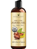 Handcraft Blends USDA Organic Jojoba Oil | Cold-Pressed | 236ml | 100% Pure & Natural | for Hair, Skin & Face | Premium Grade Carrier Oil | for Massage & Aromatherapy | Hexane-Free - natuurlijk supplement | naturalcleance.com