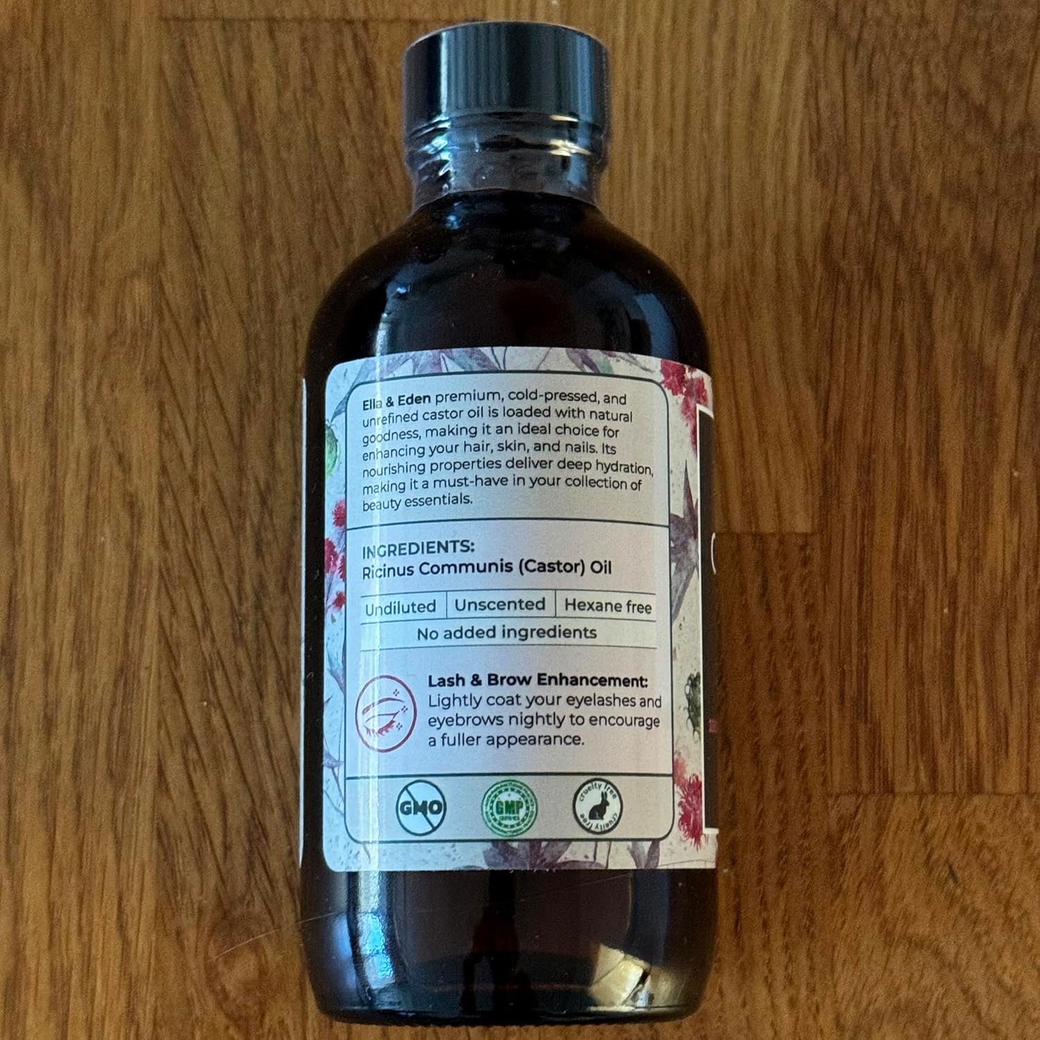 Organic Castor Oil for Eyelashes - 118ml Glass Bottle Lash Serum - for Eyebrows, for Hair Growth - Cold-Pressed Hexane-Free USDA Certified 100% Pure Unrefined - natuurlijk supplement | naturalcleance.com