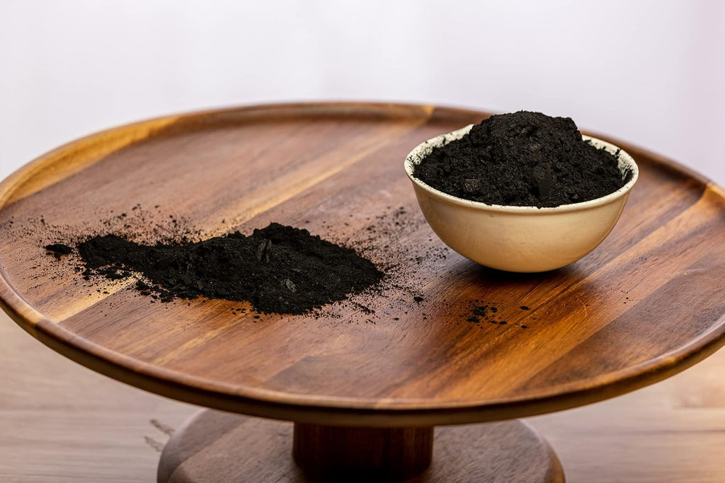 Organic Coconut Activated Charcoal Binder Powder - Food Grade, Kosher - Teeth Whitening, Facial Scrub, Soap Making - natuurlijk supplement | naturalcleance.com