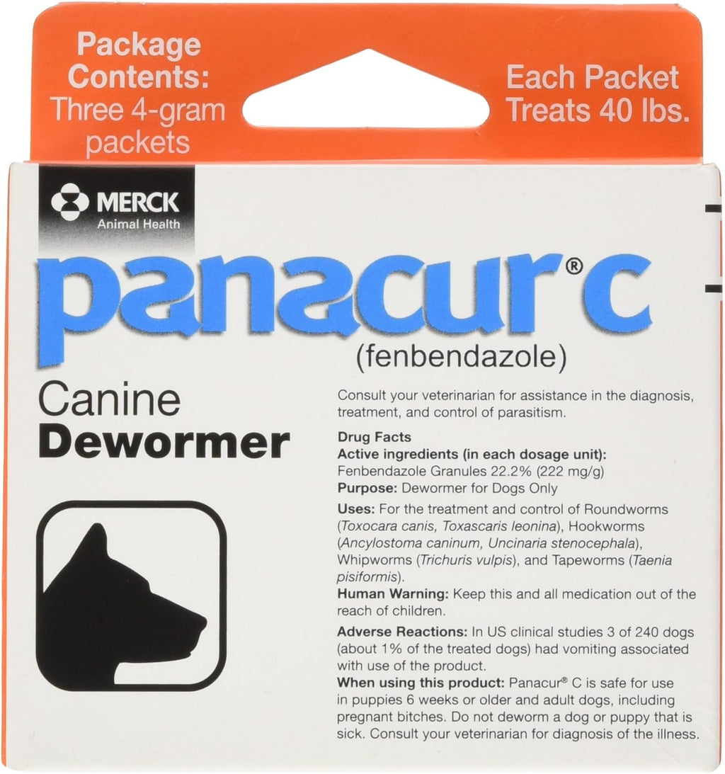 Panacur C Canine Dewormer fenbendazole for dog - natuurlijk supplement | naturalcleance.com