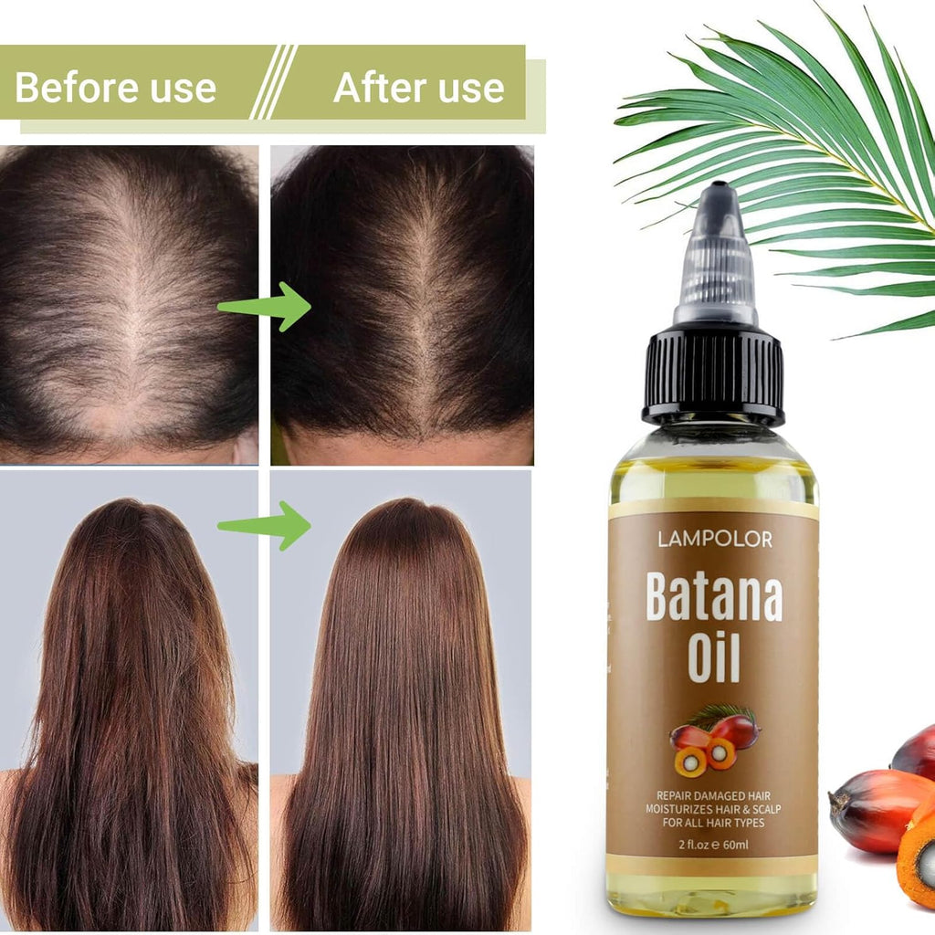RAW Batana Oil for Hair Growth, Dr Sebi Organic Unrefined Batana Oil from Honduran, 100% Pure & Natural Hair Growth for Thicker & Stronger Hair - 2 FL OZ - 60Ml - 1Pack - natuurlijk supplement | naturalcleance.com